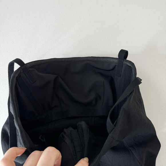 Theory Womens Dress 4 Black Trelle Rosina Crepe Corset Bust Cocktail Asymmetric - Picture 10 of 13